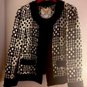Beautiful jacket, black and white size 4 designed by Miller New York